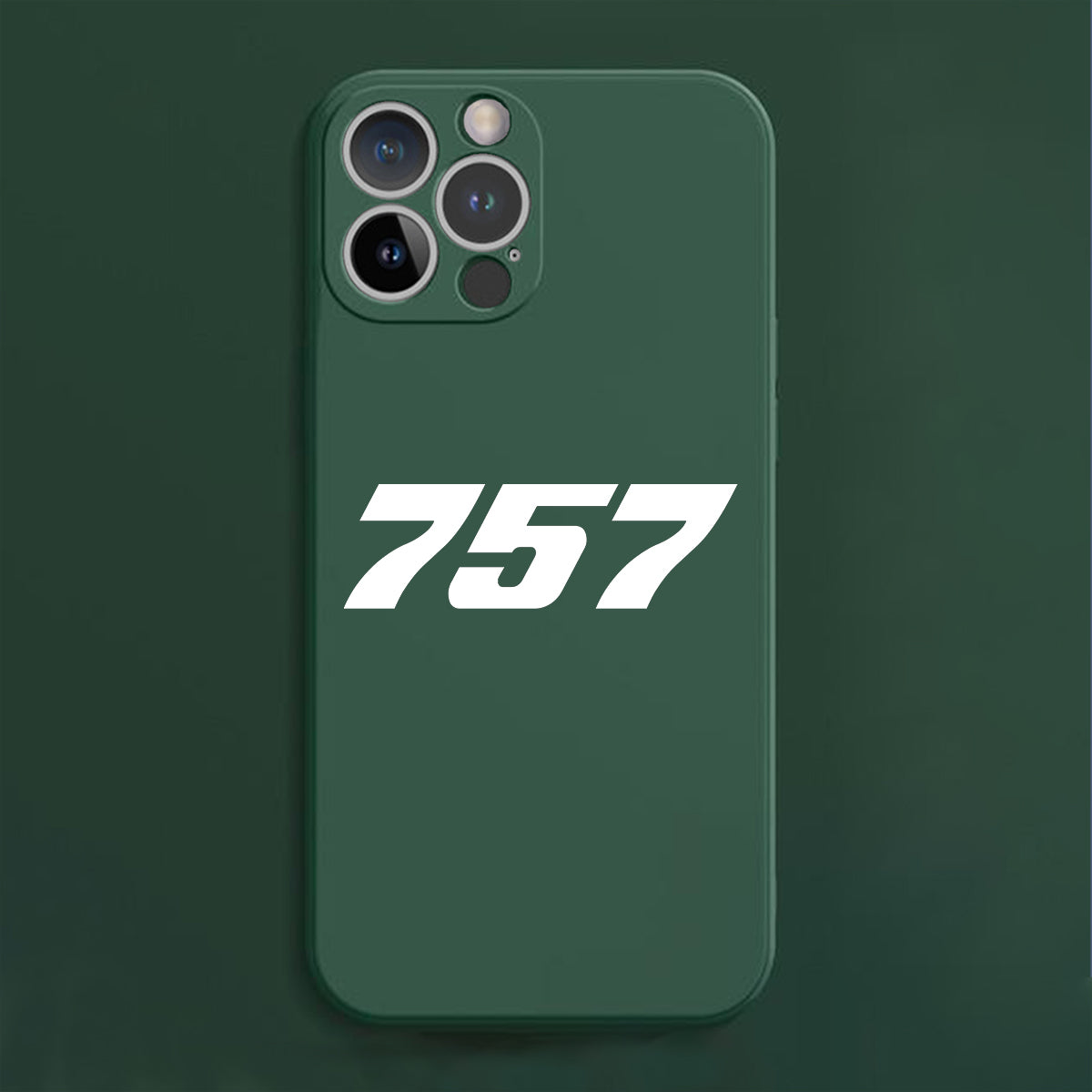 757 Flat Text Designed Soft Silicone iPhone Cases