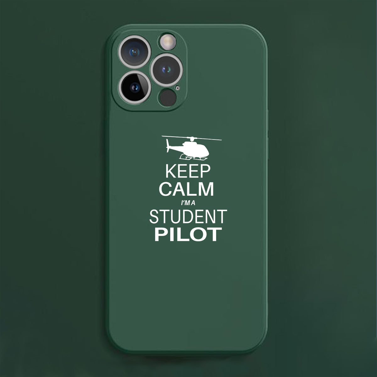 Student Pilot (Helicopter) Designed Soft Silicone iPhone Cases