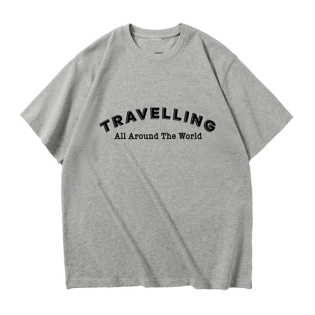 Travelling All Around The World Designed Relax Fit T-Shirts