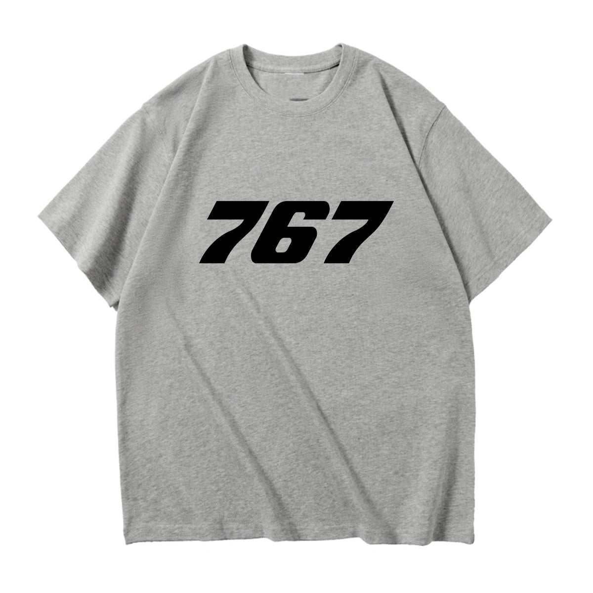 767 Flat Text Designed Relax Fit T-Shirts