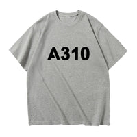 Thumbnail for A310 Flat Text Designed Relax Fit T-Shirts