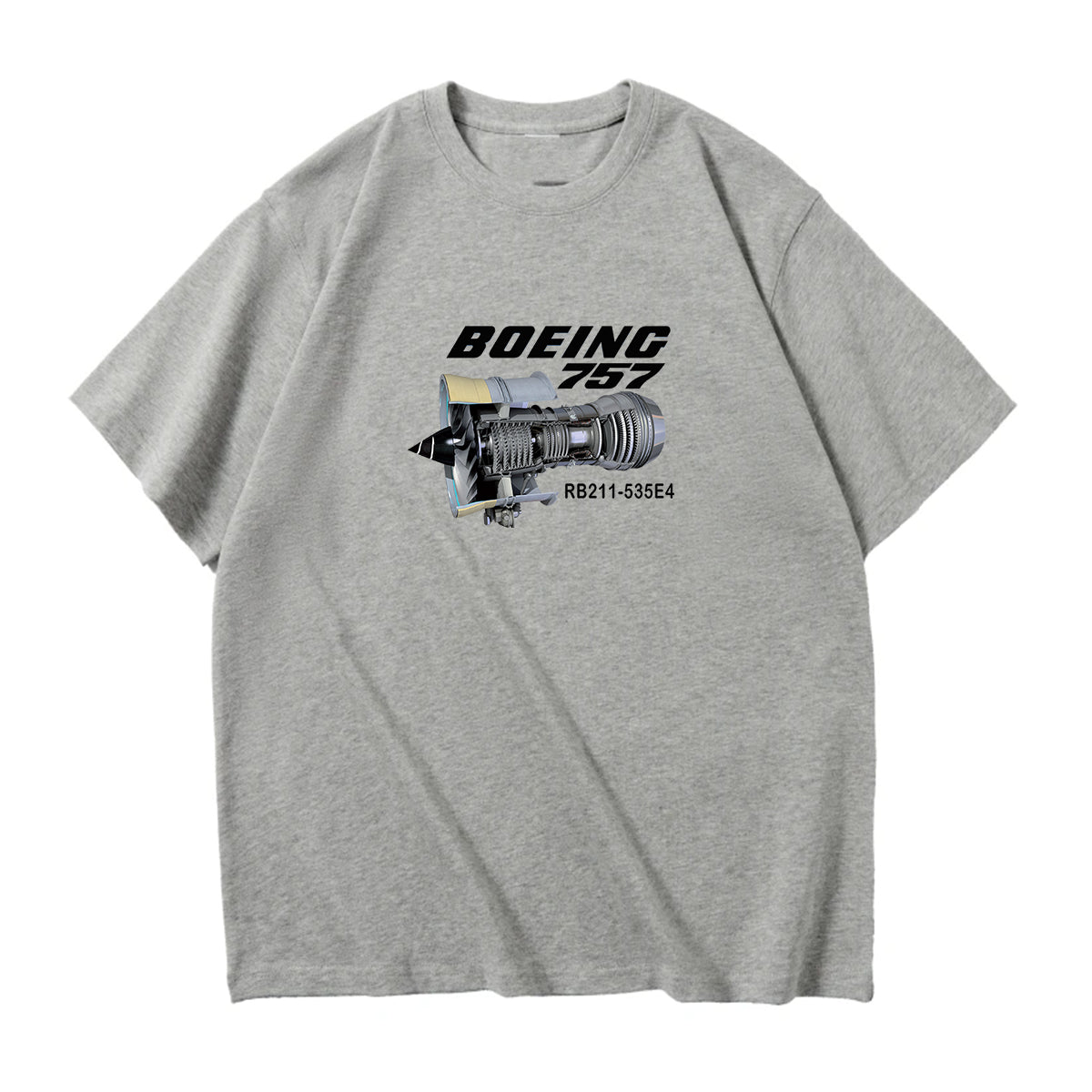 Boeing 757 & Rolls Royce Engine (RB211) Designed Relax Fit T-Shirts