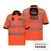 Thumbnail for Keep It Coordinated Designed Reflective Polo T-Shirts