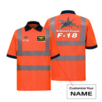 Thumbnail for The McDonnell Douglas F18 Designed Reflective Polo T-Shirts