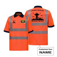 Thumbnail for Air Traffic Controllers - We Rule The Sky Designed Reflective Polo T-Shirts