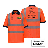 Thumbnail for Student Pilot Designed Reflective Polo T-Shirts