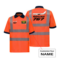 Thumbnail for The Boeing 767 Designed Reflective Polo T-Shirts