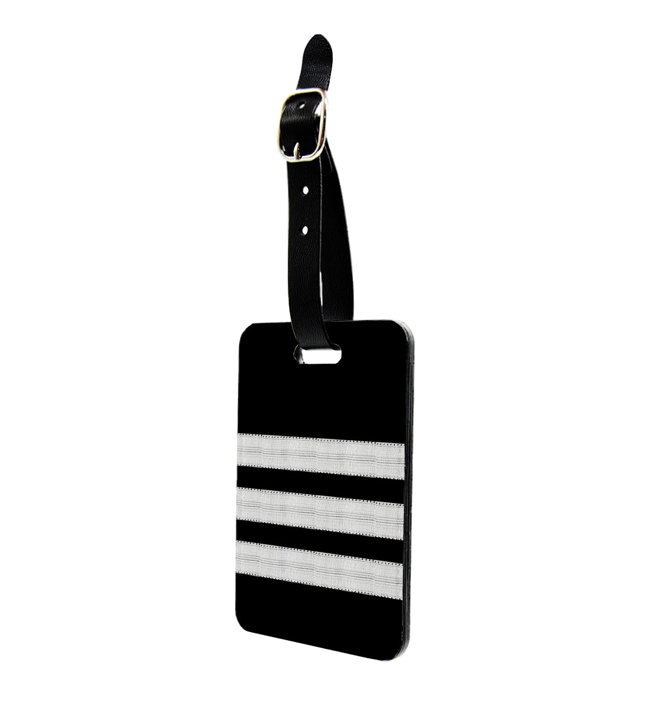 Silver Pilot Epaulettes (4,3,2 Lines) Designed Luggage Tag