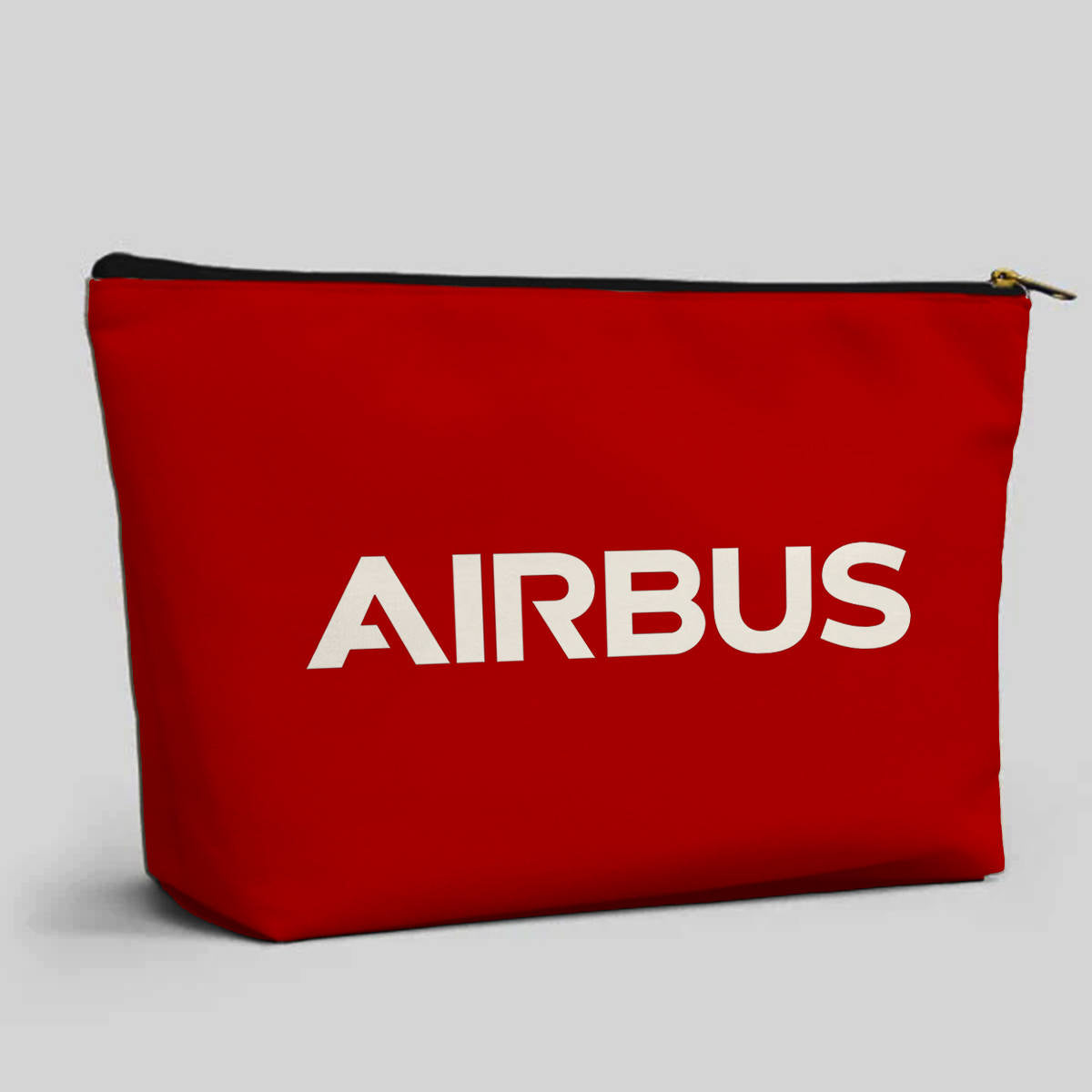Airbus & Text Designed Zipper Pouch