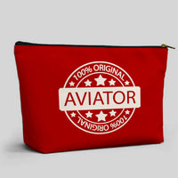 Thumbnail for %100 Original Aviator Designed Zipper Pouch