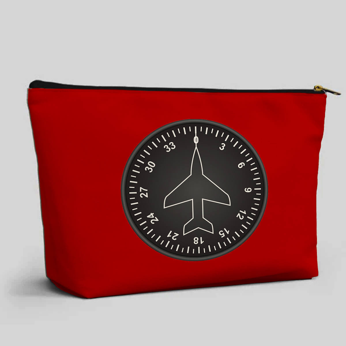 Airplane Instruments (Heading 2) Designed Zipper Pouch