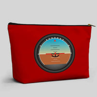 Thumbnail for Airplane Instruments (Gyro Horizon) Designed Zipper Pouch