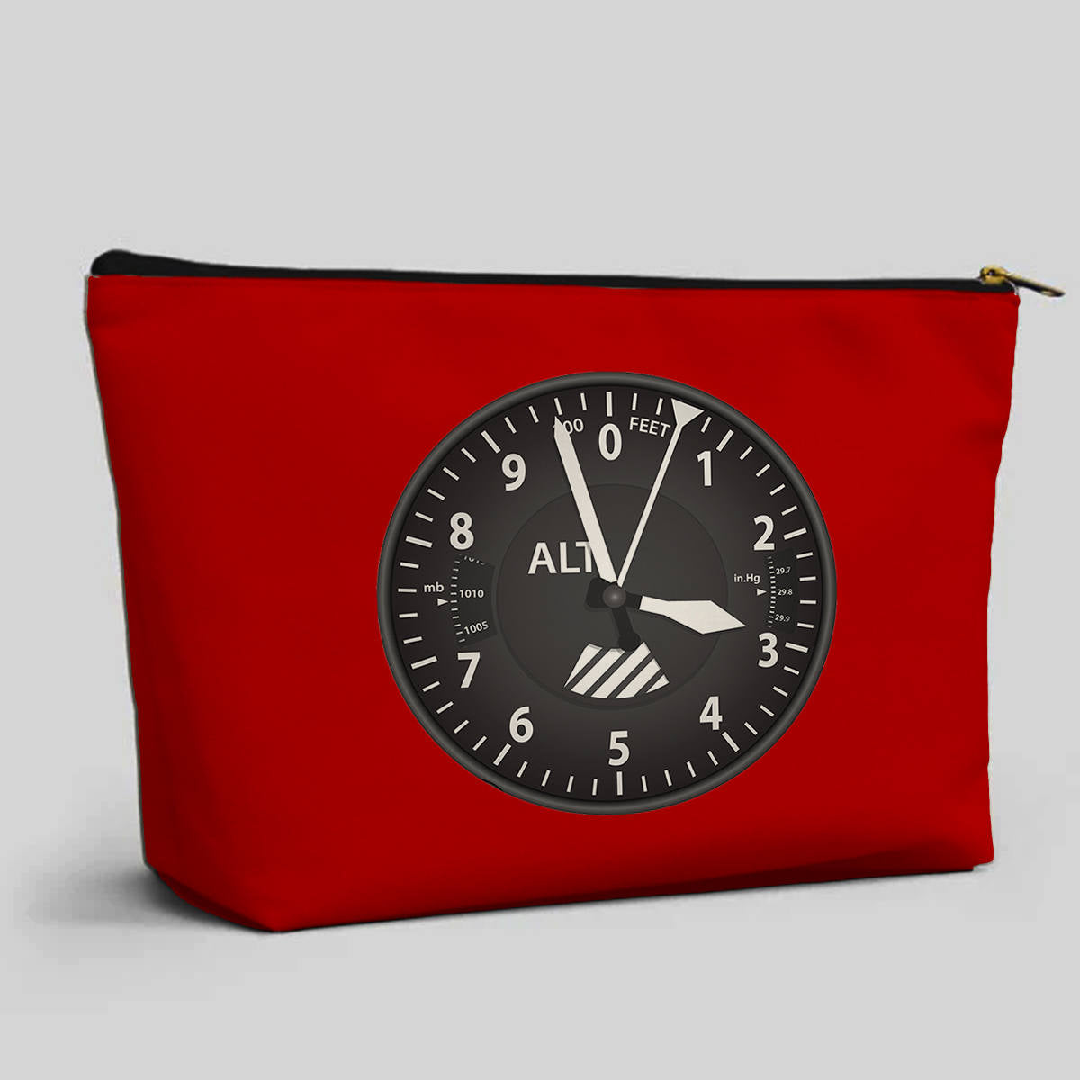 Airplane Instruments (Altitude) Designed Zipper Pouch