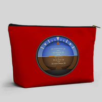 Thumbnail for Airplane Instruments (Gyro Horizon 2) Designed Zipper Pouch