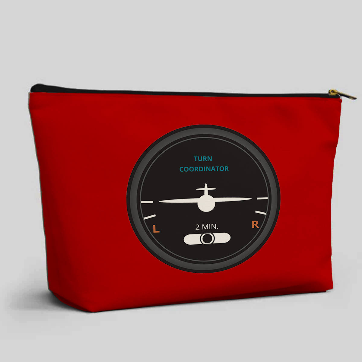 Airplane Instruments (Turn Coordinator 2) Designed Zipper Pouch