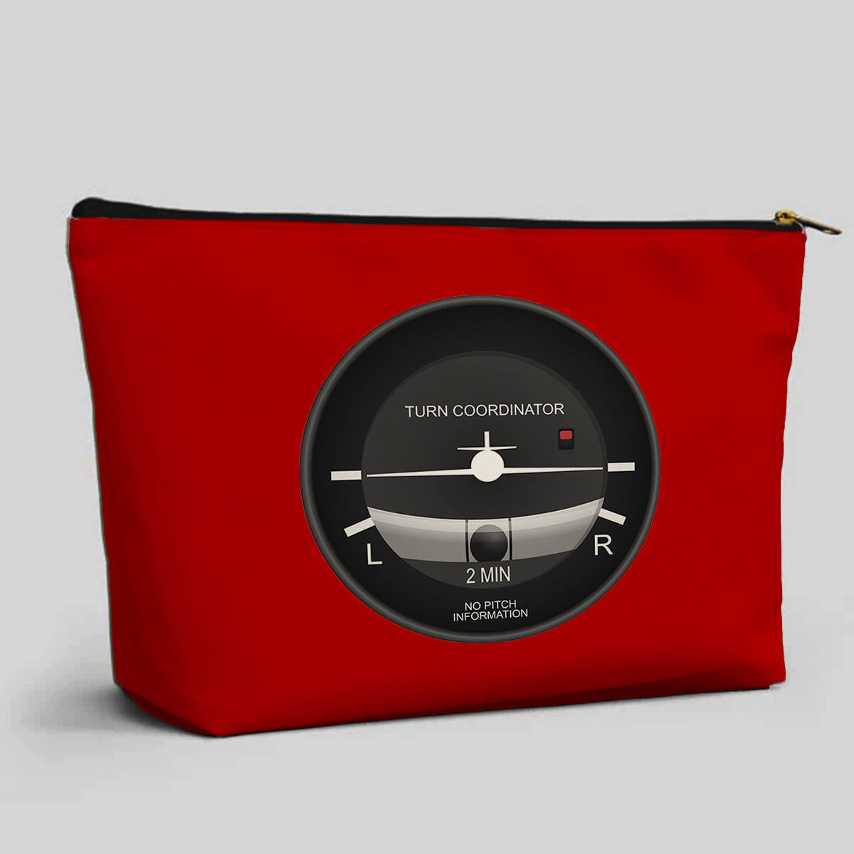 Airplane Instruments (Turn Coordinator) Designed Zipper Pouch