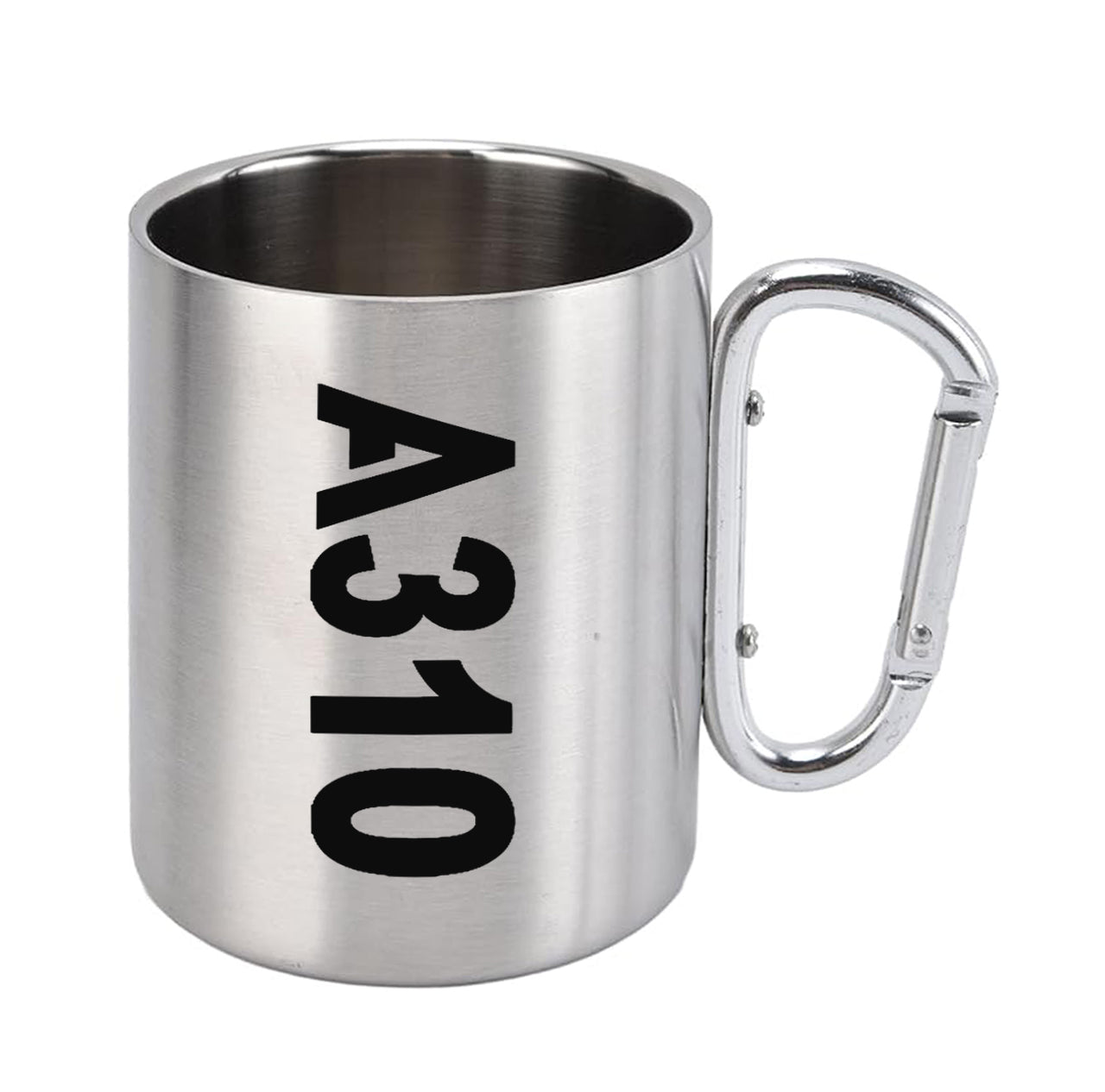 A310 Text Designed Stainless Steel Outdoors Mugs