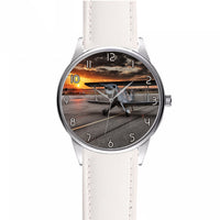 Thumbnail for Beautiful Show Airplane Designed Fashion Leather Strap Watches