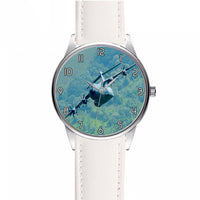Thumbnail for Cruising Airbus A400M Designed Fashion Leather Strap Watches