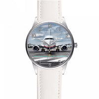 Thumbnail for Amazing Clouds and Boeing 737 NG Designed Fashion Leather Strap Watches