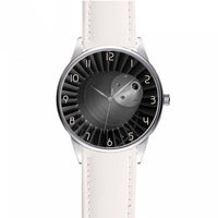 Thumbnail for Super View of Jet Engine Designed Fashion Leather Strap Watches
