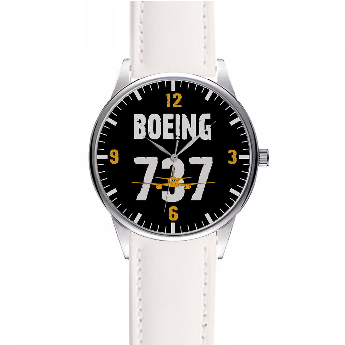 Boeing 737 Designed Designed Fashion Leather Strap Watches