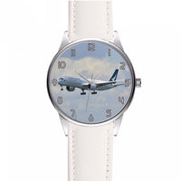 Thumbnail for Cathay Pacific Airbus A350 Designed Fashion Leather Strap Watches