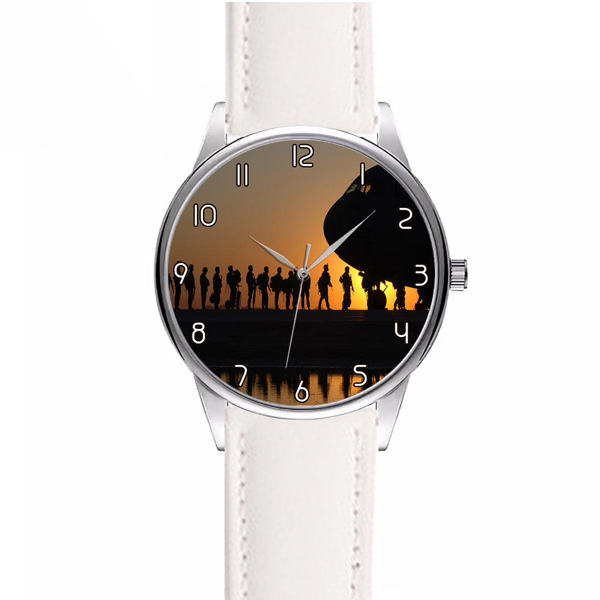 Band of Brothers Theme Soldiers Designed Fashion Leather Strap Watches