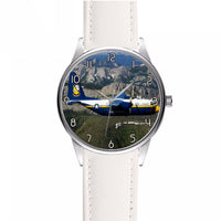 Thumbnail for Amazing View with Blue Angels Aircraft Designed Fashion Leather Strap Watches