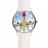 Thumbnail for Beautiful Airbus A330 on Approach copy Designed Fashion Leather Strap Watches