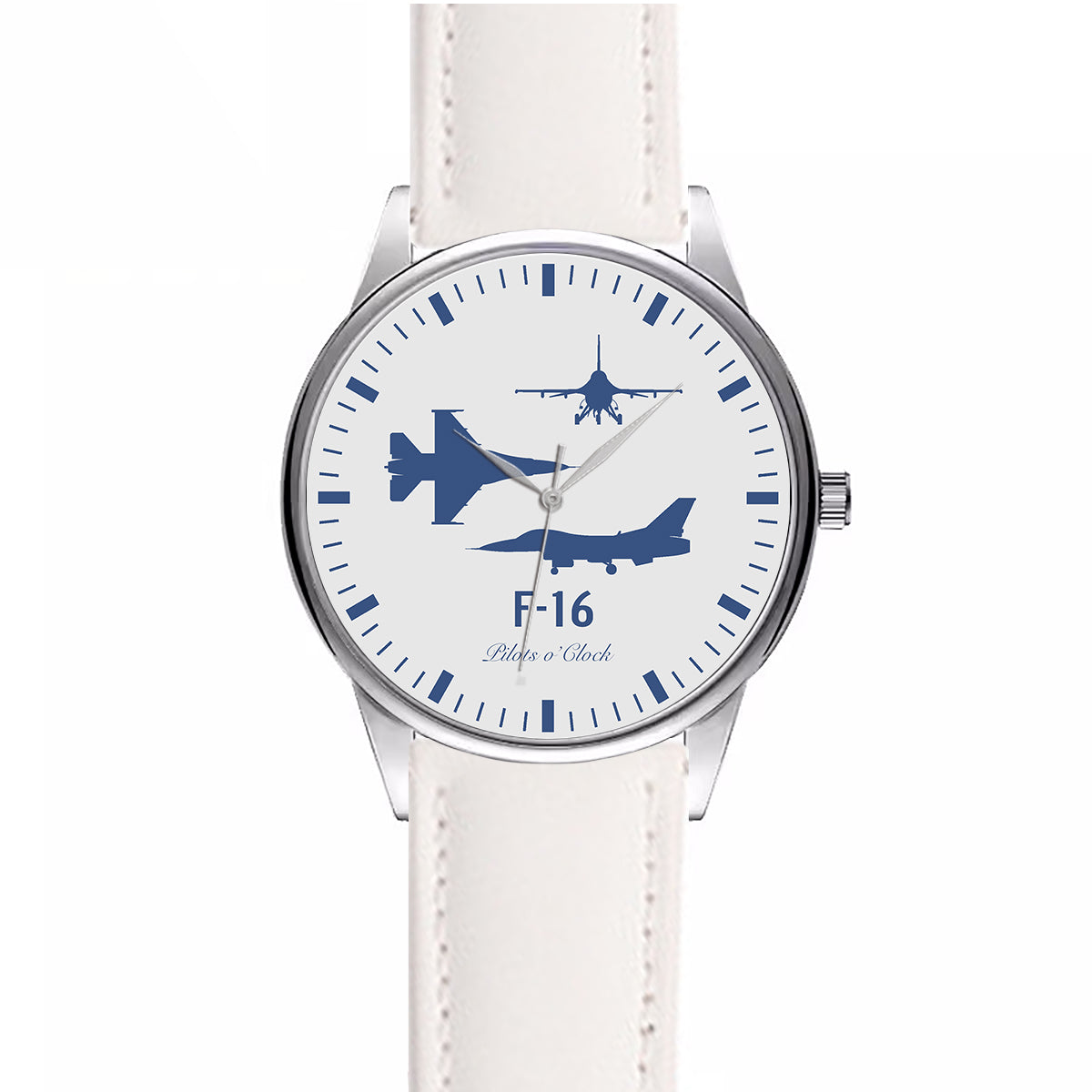Fighting Falcon F-16 (Special) Designed Fashion Leather Strap Watches