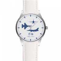 Thumbnail for Fighting Falcon F-16 (Special) Designed Fashion Leather Strap Watches