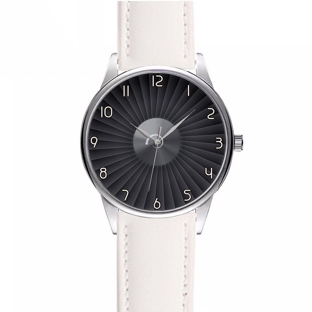 Jet Engine Designed Designed Fashion Leather Strap Watches