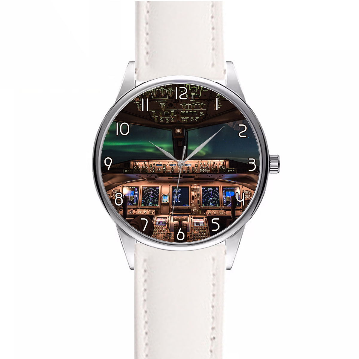 Boeing 777 Cockpit Designed Fashion Leather Strap Watches