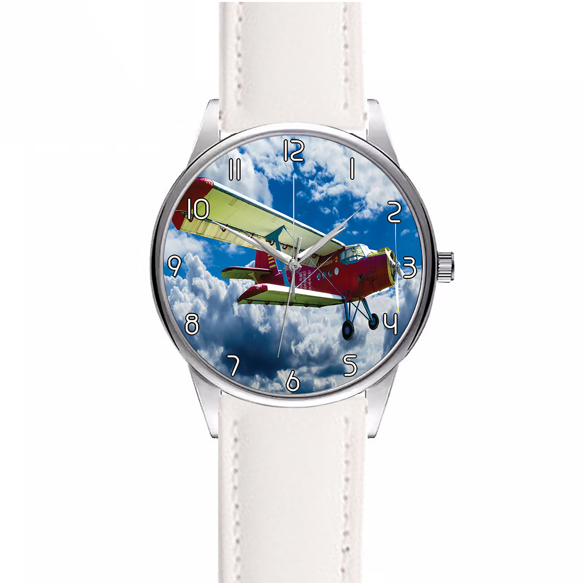 Beautiful Clouds & Antonov-2 Designed Fashion Leather Strap Watches