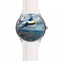 Thumbnail for Blue Angels & Bridge Designed Fashion Leather Strap Watches