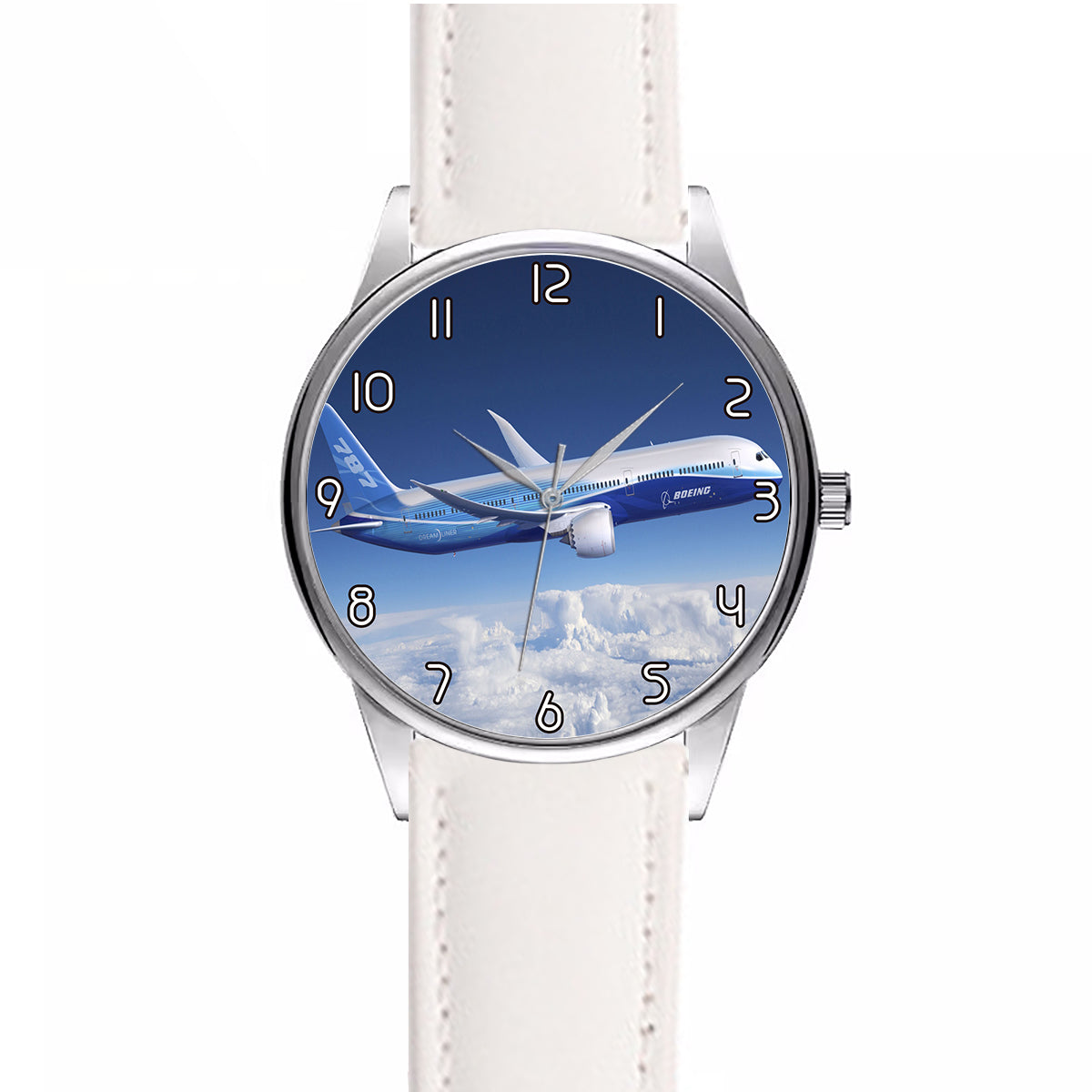 Boeing 787 Dreamliner Designed Fashion Leather Strap Watches