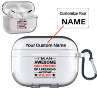 Thumbnail for I am an Awesome Girlfriend Designed Transparent Earphone AirPods 