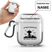 Thumbnail for Air Traffic Controllers - We Rule The Sky Designed Transparent Earphone AirPods Cases