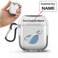 Thumbnail for Antonov 225 and 148 Designed Transparent Earphone AirPods Cases