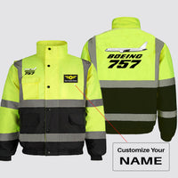 Thumbnail for The Boeing 757 Designed Reflective Winter Jackets