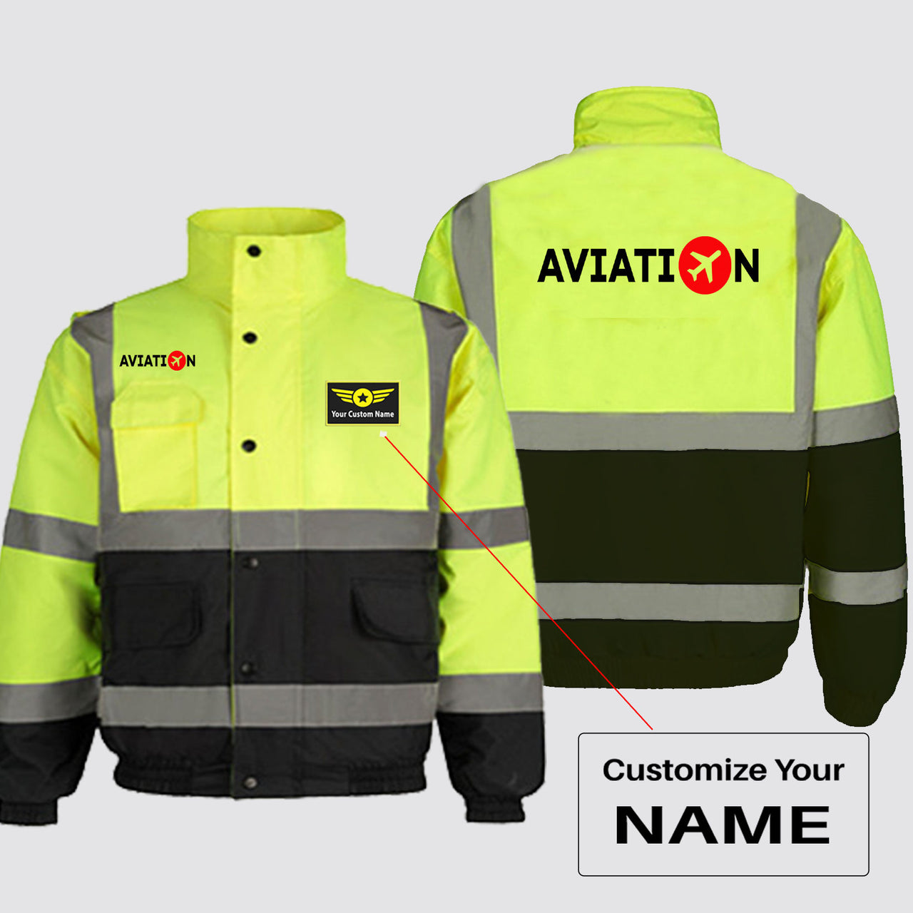 Aviation Designed Reflective Winter Jackets