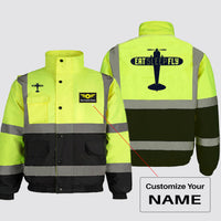 Thumbnail for Eat Sleep Fly & Propeller Designed Reflective Winter Jackets