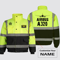 Thumbnail for Airbus A320 & Plane Designed Reflective Winter Jackets