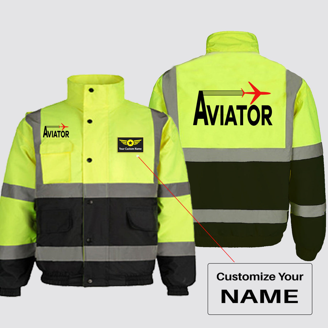 Aviator Designed Reflective Winter Jackets