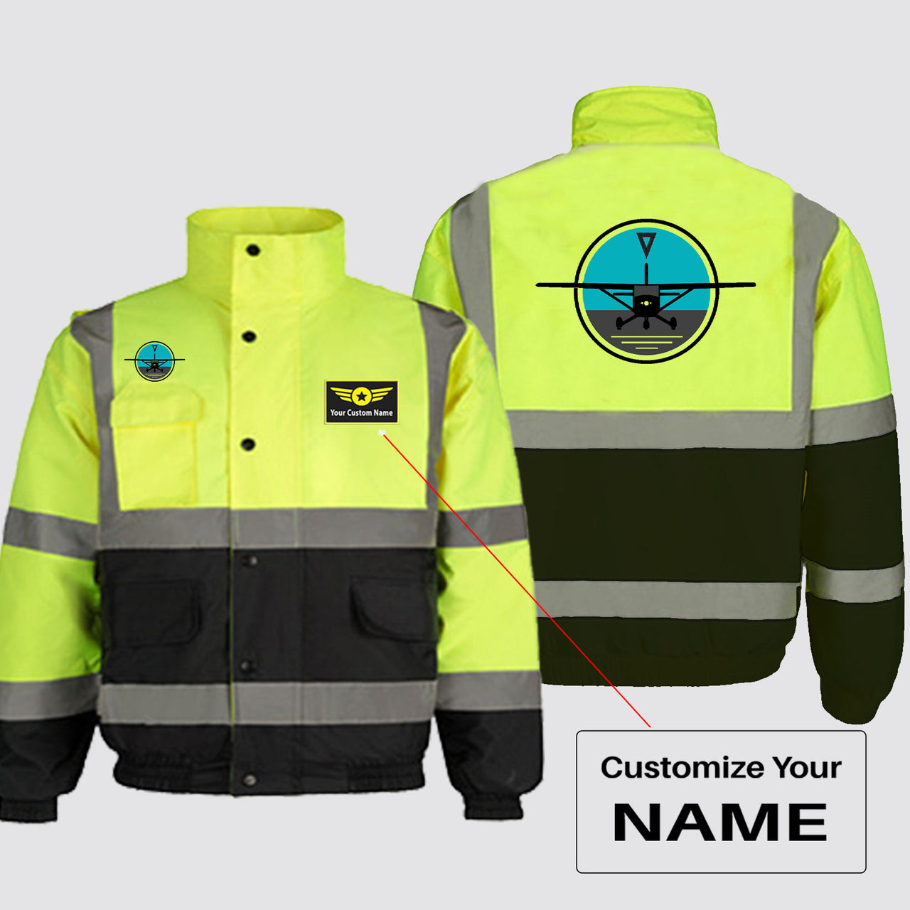 Cessna & Gyro Designed Reflective Winter Jackets