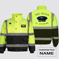 Thumbnail for Your Captain Is Speaking Designed Reflective Winter Jackets