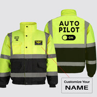 Thumbnail for Auto Pilot ON Designed Reflective Winter Jackets