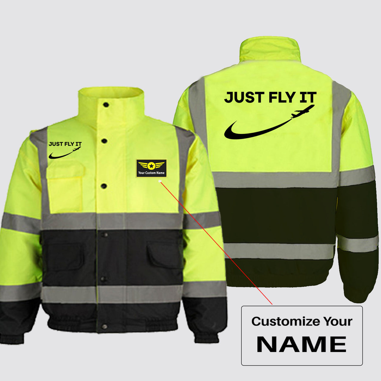 Just Fly It 2 Designed Reflective Winter Jackets