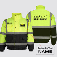 Thumbnail for Born To Fly Glider Designed Reflective Winter Jackets